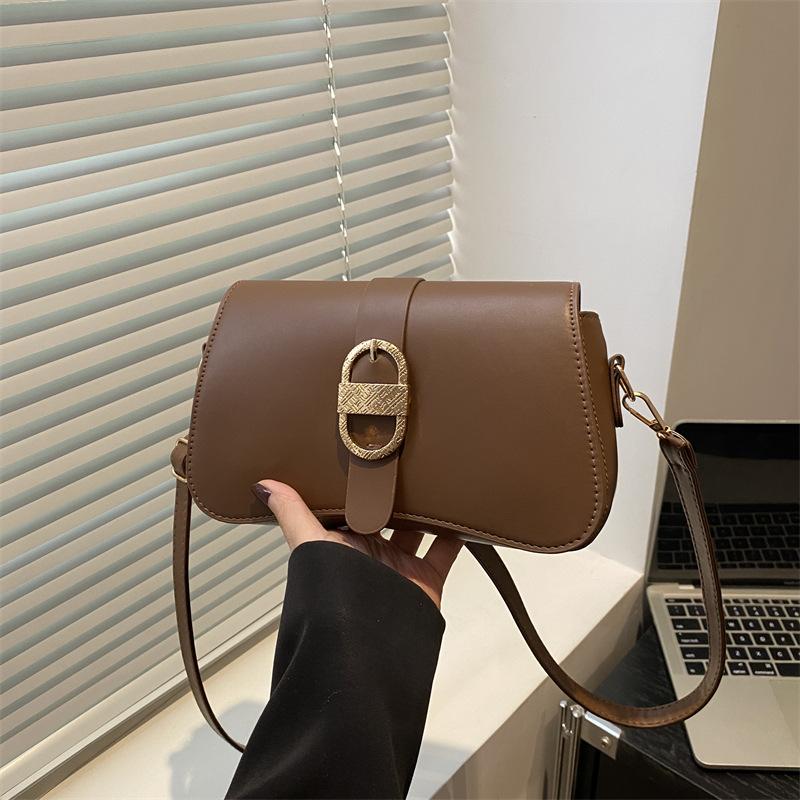 Sommer neu exquisit schlicht retro Mode lässig Textur Schulter Crossbody tragbar Unterarmtasche Frauen