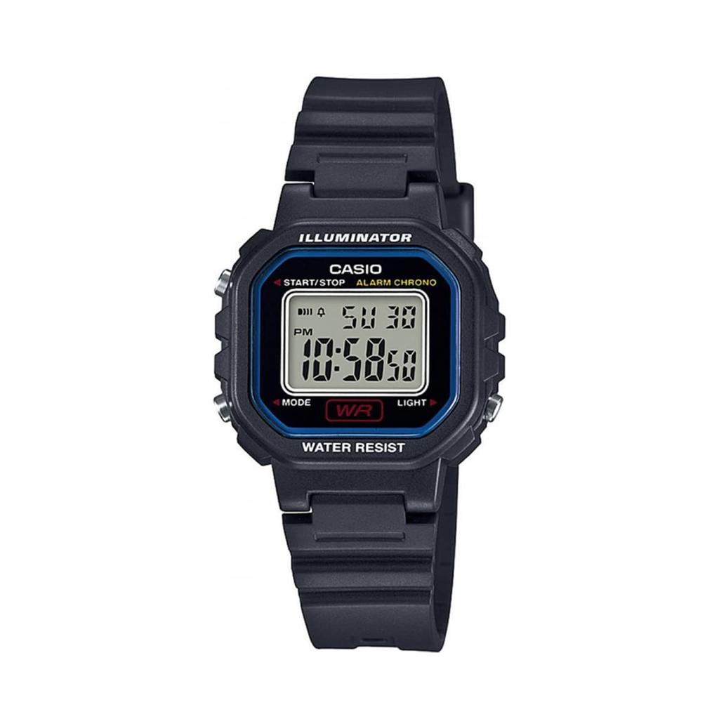 Casio Digital Watch LA-20WH-1C for Women and Girls, Black, Overseas Model [Parallel Import]