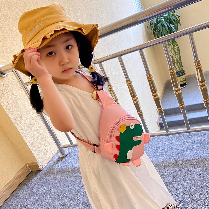 Sacs à bandoulière tendance motif dinosaure pour garçons et filles, jolis sacs de poitrine pour enfants, sacoches à bandoulière, sac à dos de voyage