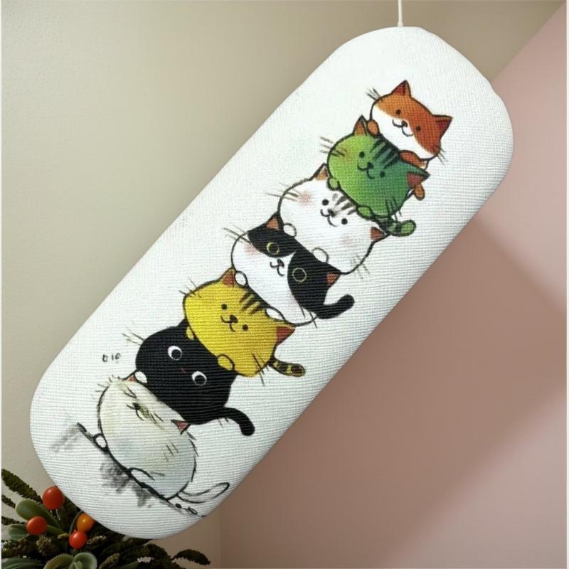 1Pcs Stylish And Convenient Sunglasses Storage Box Cute Round-Headed Cat-Themed Contact Glasses Case For Storing Prescription