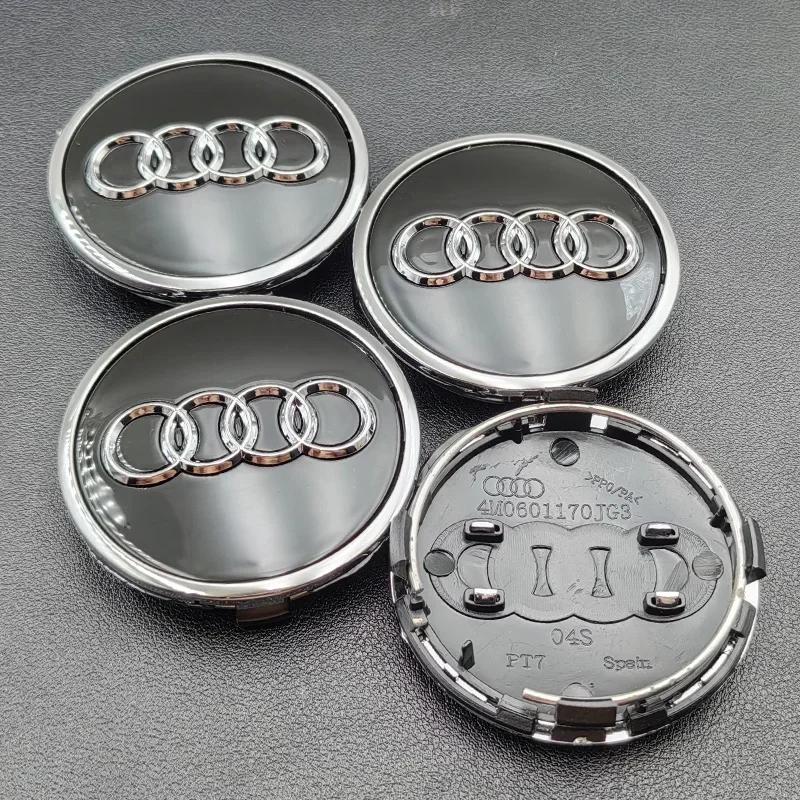 Hub Caps Hot For Audi 4pcs 60mm 61mm 68mm 69mm 77mm Audi Hub Caps Car Wheel Center Caps For Audi A1 A2 A3 A4 A5 A6 A7 A8 S3