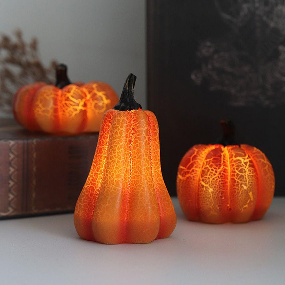Hot Artificial light Props Pumpkin Halloween Pumpkin LED Light Bar Decoration Resin Lamp