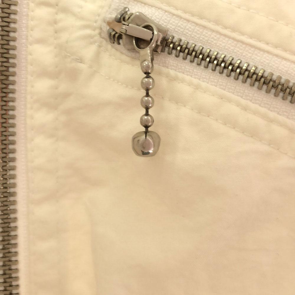 NORDICA Logo embroidery tennis Nylon jacket 40 White x red Blouson Women Used