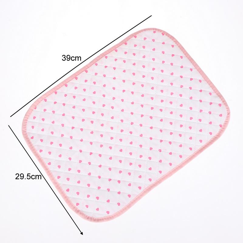 Ny Pink Love Quiltet Japansk Stil Gammel Bordskåner Dækkeserviet Ins Stil Skrivebord til Studerende Materiale Hjerteformet Bordskåner Sød