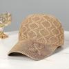 Adjustable Breathable Knit Hat Retro Adjustable Cap High Quality Mesh Hat  Casual Wear
