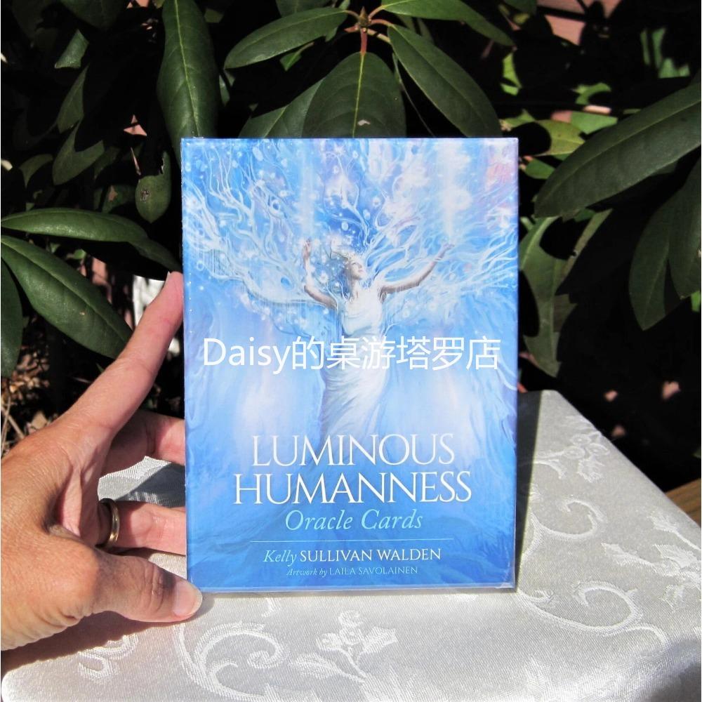 10,4 cm X 7,3 cm Luminous Humanness Oracle Deck Joc de cărți Oracle cu 44 de cărți