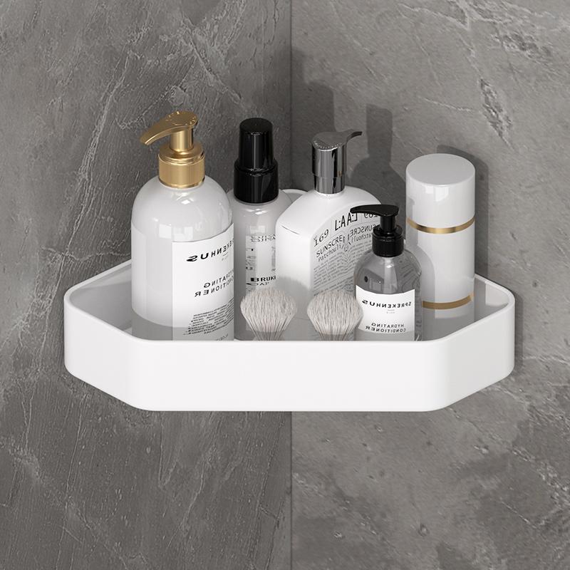 Bathroom Shelf Kitchen Storage Organizer Aluminum Alloy Shampoo Rack Shower Shelf Bathroom Accessories No Drill Shelf