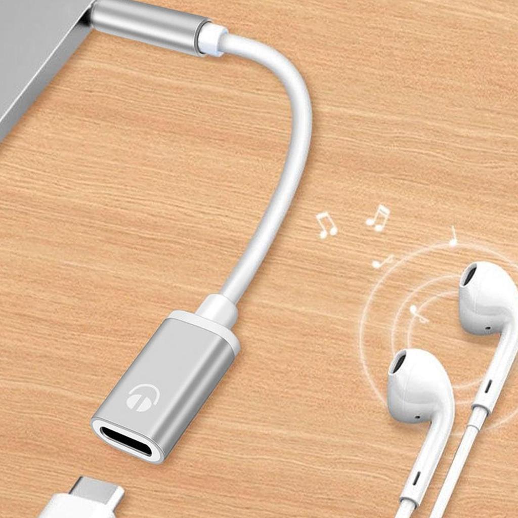 Typ C auf 3,5 mm Kopfhörer Autoradio Kabel Typec Buchse Flachkopf Kopfhöreradapter Kopfhörerkonverter zum Annehmen von Anrufen