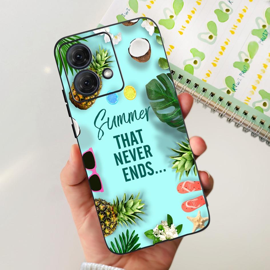 For Motorola Moto G84 5G Case 2023 New Stylish Butterfly Cat Slim Black Silicone Soft TPU Phone Cover For Moto G84 5G G 84 Coque