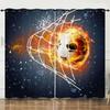 World Cup Football Sports Basketball 3D Digital Printing Curtain Blackout Punching Picture