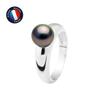 Ring - - Tahitian Cultured Pearl 8-9 Mm - White Gold - A+ Quality - Prestige Box