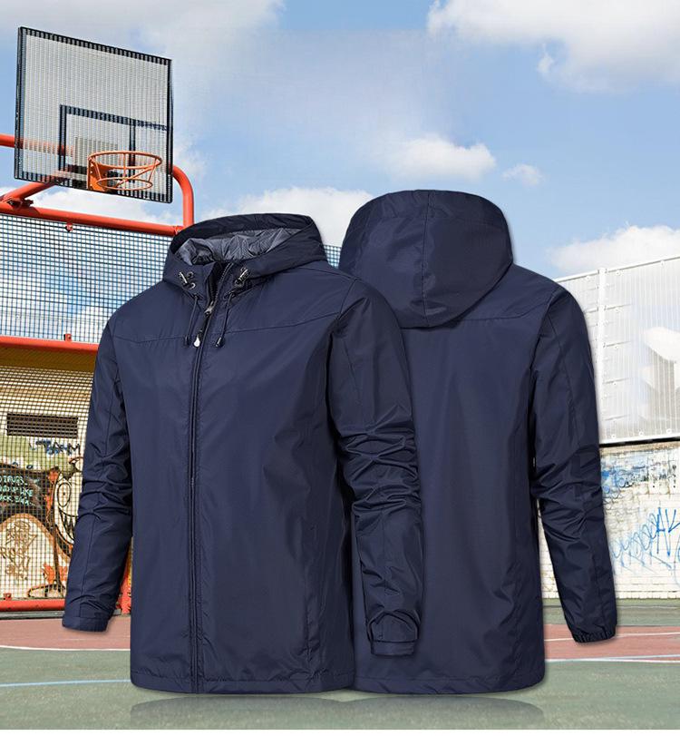 Men's Wind & Waterproof Solid Color Jacket: Spring/Autumn Style, Year-Round Mountaineering Single Layer