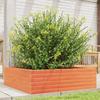 VidaXL Planter Wax Brown 80x80x23 Cm Solid Pine Wood, Outdoor Planter, Flower Box, Plant Box, 847200