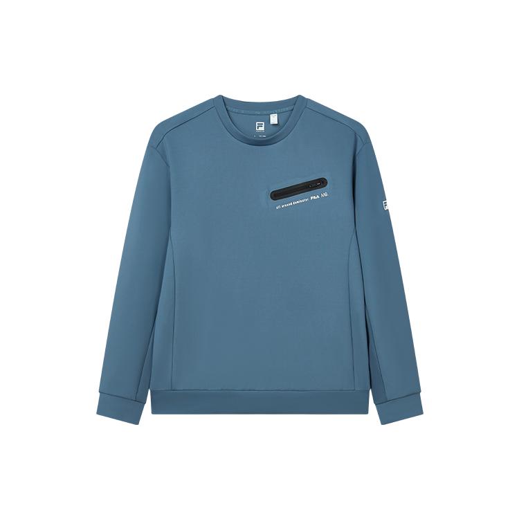 New FILA Athletics Sweatshirts Men's Dark Gray Blue A11M211221F-DB