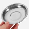 10 Pcs Sauce Dish Stainless Steel Dipping Bowls Round Metal Plates Food Flavor Seasoning Dishes Small Gear Serving Plates