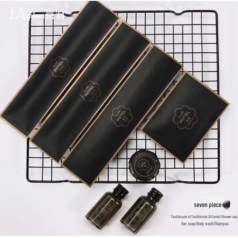 

Jingyu Disposable Hotel Toiletries 7-Piece Soap Set (10 Packs)