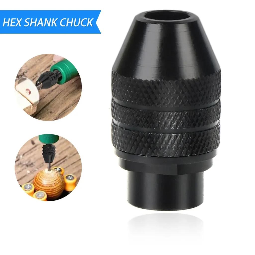 1pc Multi Quick Change Keyless Chuck Universal Chuck Replacement for Dremel 4486 Rotary Tools Drill Accessories Milwaukee Tools