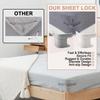 Lock Sheet Holders Set - 4 Pack Heavy Duty Bed Sheet Holder Corner Fitted Sheet Straps Fit All Mattress Size