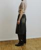 MOLLIOLLI Washed Knee-Length Denim Cotton Dark Grey Pants