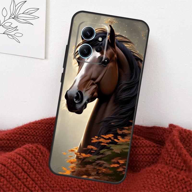 Animal Majestic Painting Horse Case For Xiaomi Redmi Note 13 10 11 12 14 15 Pro Plus Cover For Redmi 15 15C 14C 10C 12C 13C