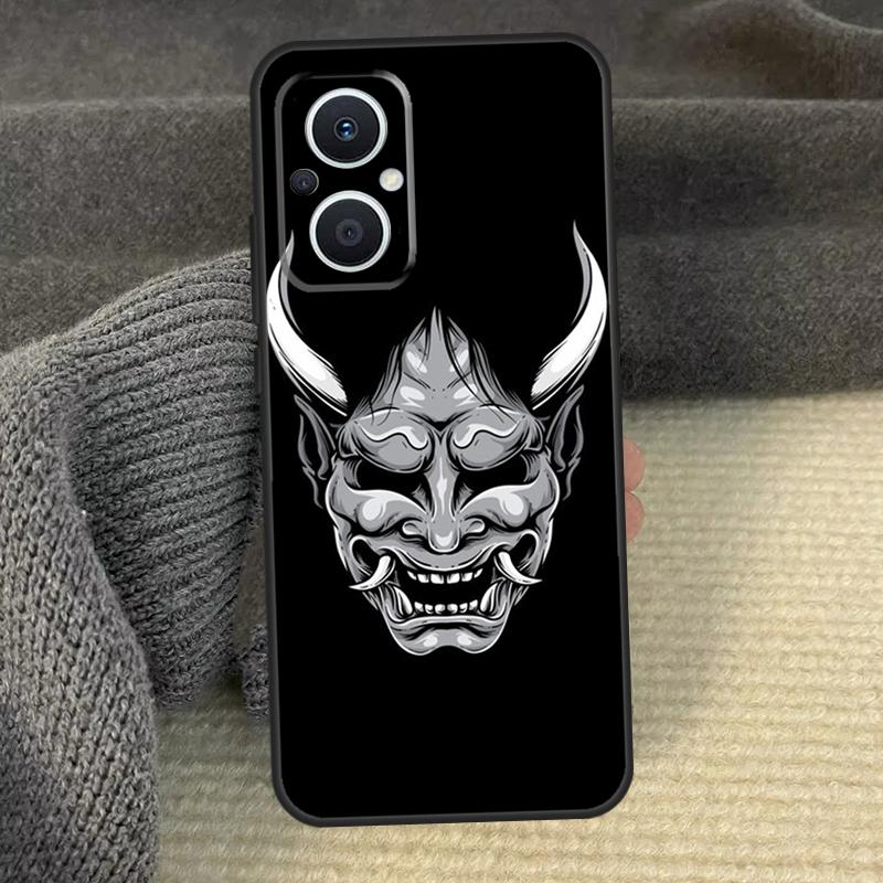 Hannya Demon Oni Phone Case For OPPO Reno 12F 12 13 F 11 8T 7 8 10 Pro OPPO Find X5 Lite X3 X6 X8 Pro Cover