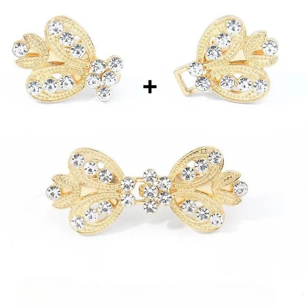 New Rhinestone Sweater Clip With Clip, Alloy Cape Buckle, Collar Clip, Scarf Clip, European And American Waist Clip, Fixed Brooch