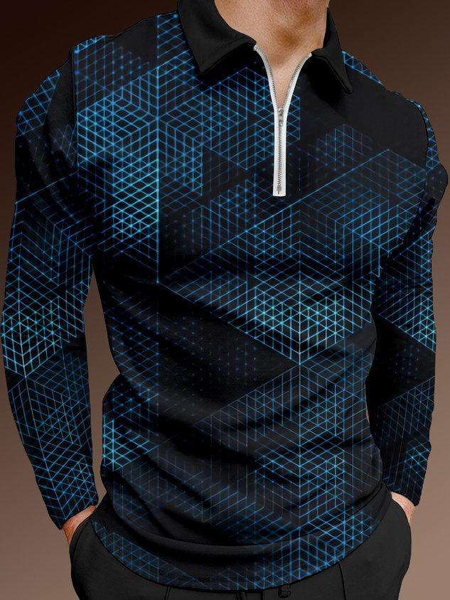 Long Sleeve Polo Shirt, Half-Zip Casual Top, Versatile Comfortable Wear