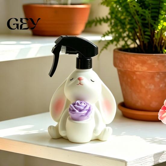 Dekorative Pflanzensprüher Süße Kaninchen Sprühflasche, Feiner Nebel Wassersprüher, 280ml Haushaltsflasche Gartenarbeit für Blumenbewässerung Hausreinigung