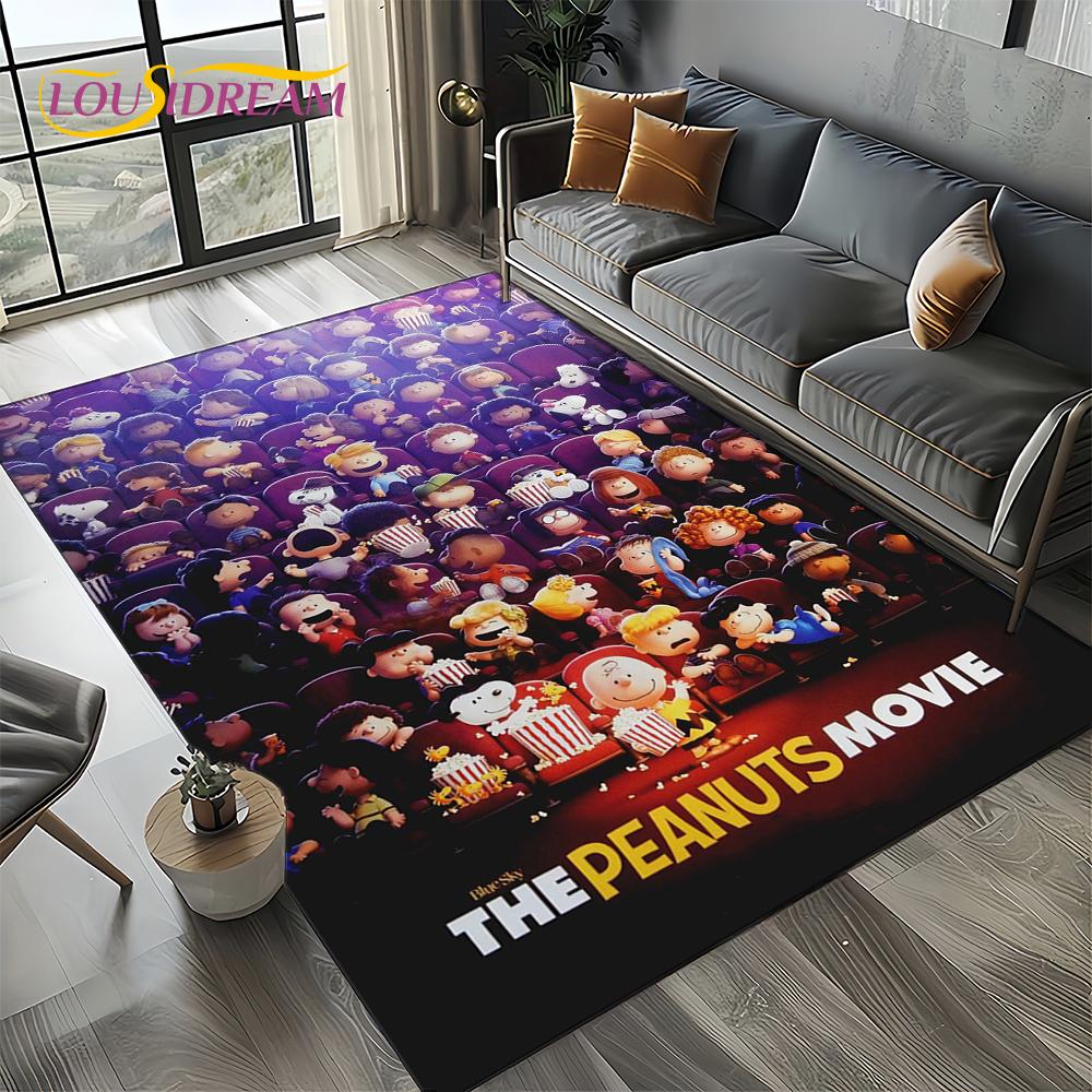 27 Style Cute Snoopy Dog Cartoon Carpet Rug for Bedroom Living Room Home Sofa Decoration,kids Game Large Decor Floor Mat Gift 3D