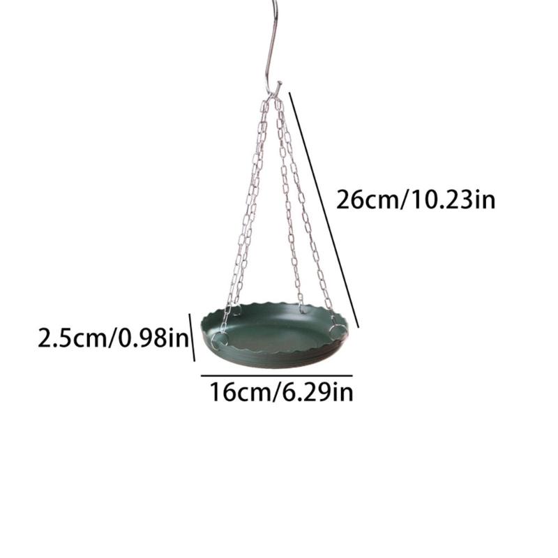 Weather Resistant Bird Feeder And Bird Bath Multipurpose with Hanging Chain For Attracting Wild Birds In Garden