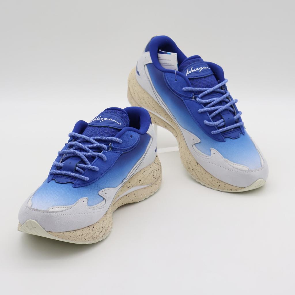 D1GA241001 Hiroshi Nagai Mizuno Wave Rider I2 Blue White Sand Beige (Men's)