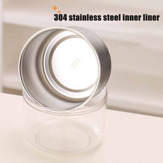 Mehrschichtige Brotdose Edelstahl Isoliert Bento Box mit herausnehmbarem Fach Auslaufsicher Tragbar Tragbarer Essensbehälter für Büro Fitnessstudio Picknick Reisen