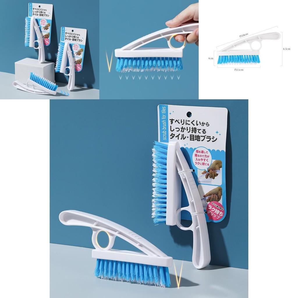 Tile Type V Gap Cleaning Brush With Plastic Handle For Bathroom Scrubber Wall