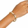 Shiny Drip Oil Enamel Bracelet Open Women's Hand Bracelet Hollow Out Flower Bangle  Jewelry Gifts