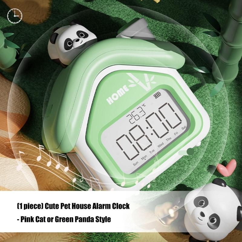 Intelligent Wake Up Device 3 Alarms Clock Adjustable Multifunction Gentle Backlight Display for Students Professional