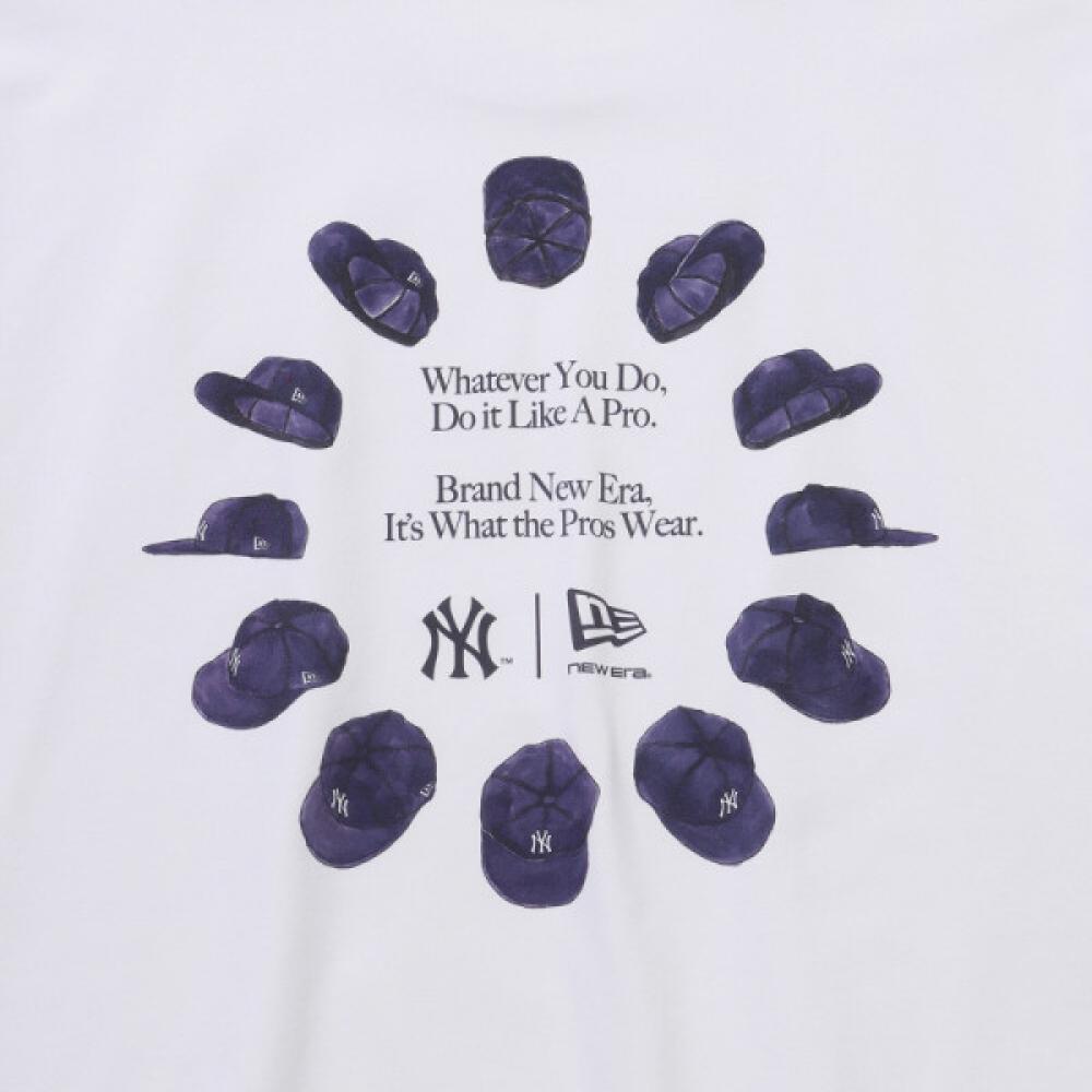 New Era New York Yankees 59fifTy Circle T shirT whiTe