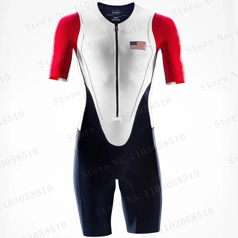 2024 Męski Kombinezon Rowerowy Szybkoschnący Triathlon Góry Sportowy Kostium Rowerowy Skinsuit pro Mtb Jazda Kombinezon Ropa Ciclismo