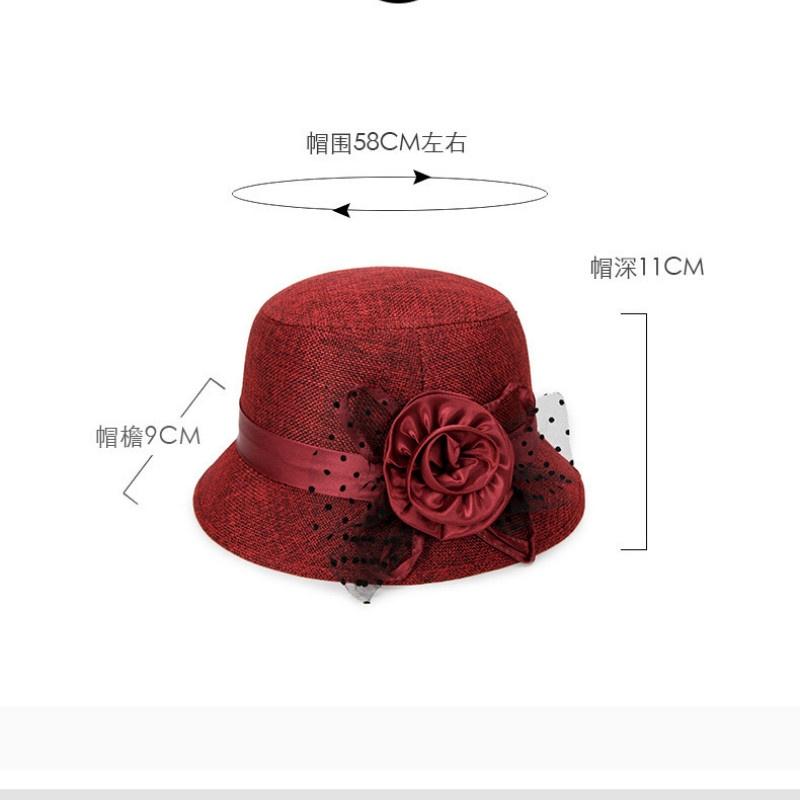 Spring and Summer New Linen Sunshade Hat Ladies Sunscreen Princess Large Flower Pot Cap