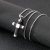 3 Color Cross Pendant 316L Stainless Steel Men's Unique Hip Hop Necklace Party Jewelry