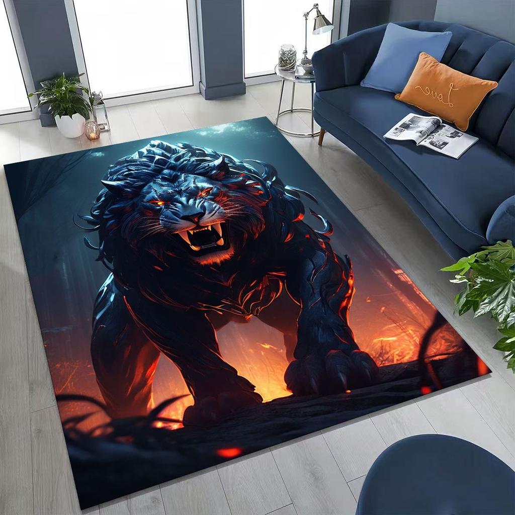 27 Style Wild Animal Lion Beast Cartoon Rug for Bedroom Living Room Sofa Home Doormat Decor, Large Kid Play Non-slip Floor Mat