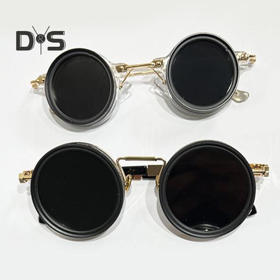 Malé okrúhle polarizované slnečné okuliare pre mužov ženy 1-9 stupňov nastaviteľný odtieň slnečné okuliare s ND filtrom šošovky na pláž, do tieňa, na rybolov, na šoférovanie