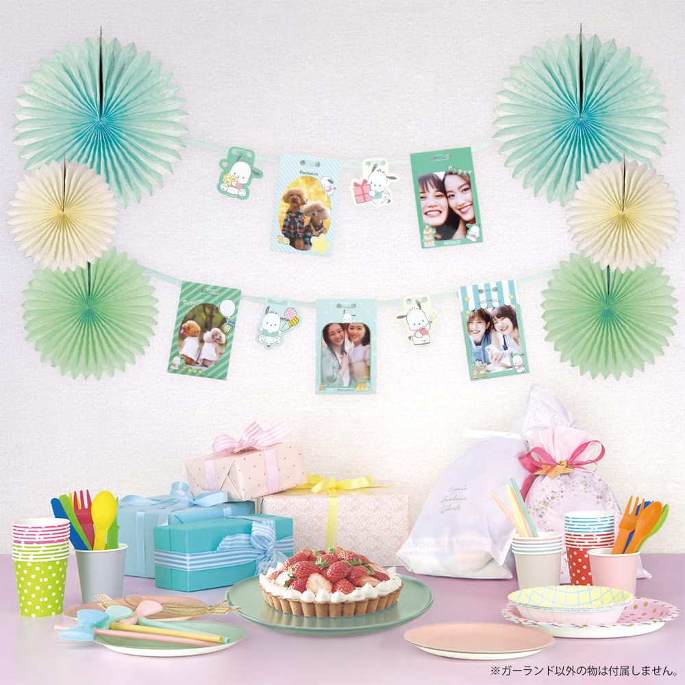 

Альбом-гирлянда размер L Персонажи Sanrio Pochacco зелёный