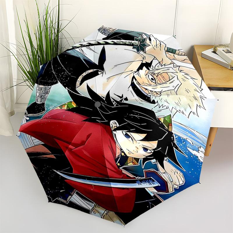 

1pc Jujutsu Kaisen Satoru Gojo & Sukuna Outdoor Umbrella - Automatic Opening/Closing, 3-Fold Design, Festival Gift for Fans, Travelers, Daily Use.V057