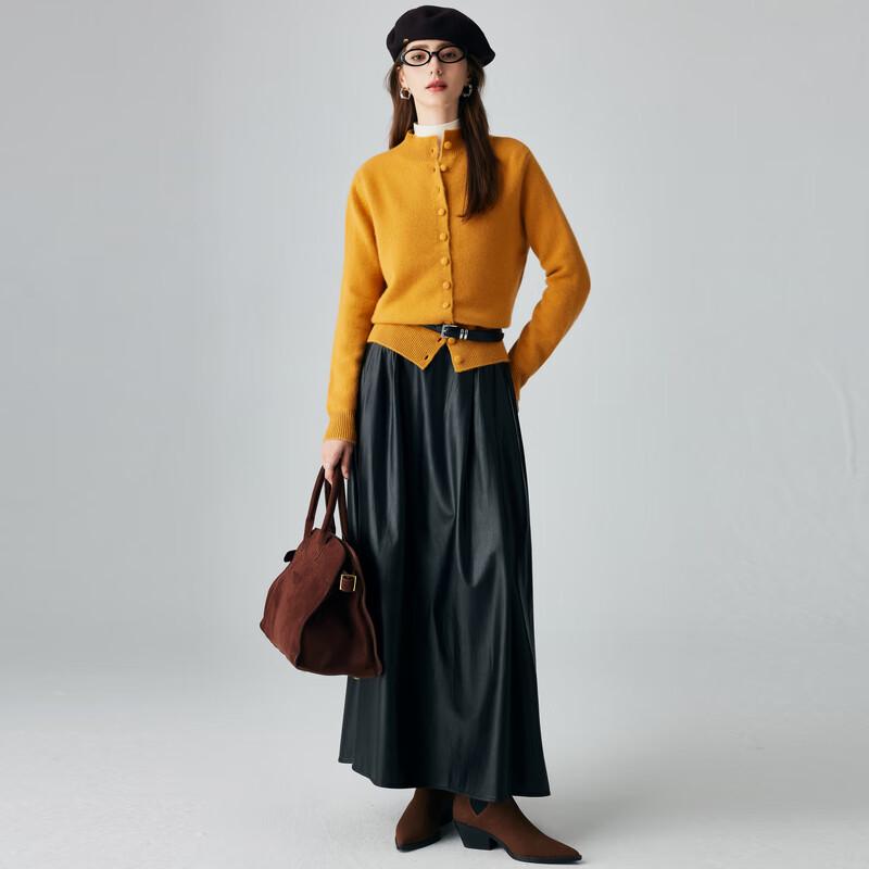 PALUOPO Women's Solid Cashmere Cardigan