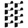 8PCS Hat Hooks for Wall 2.8 Inch Acrylic Baseball Cap Holder Wide Brim Hat Hanger Organizer with Adhesive for Room Decor