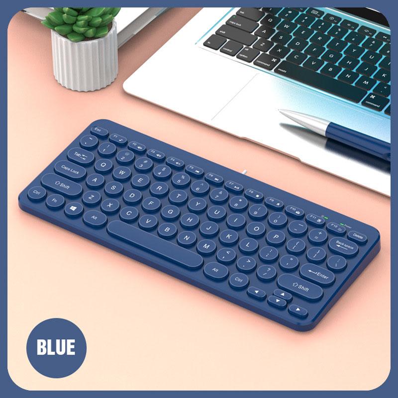 87 Key Chocolate Mini Keyboard Neutral K1000 Laptop Keyboard USB Cable Multimedia Keyboard Light Thin Silence Waterproof