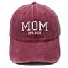 Hot Sale DAD MOM Embroidered Baseball Cap Washed Retro Male and Female Couples Casual Versatile Hat