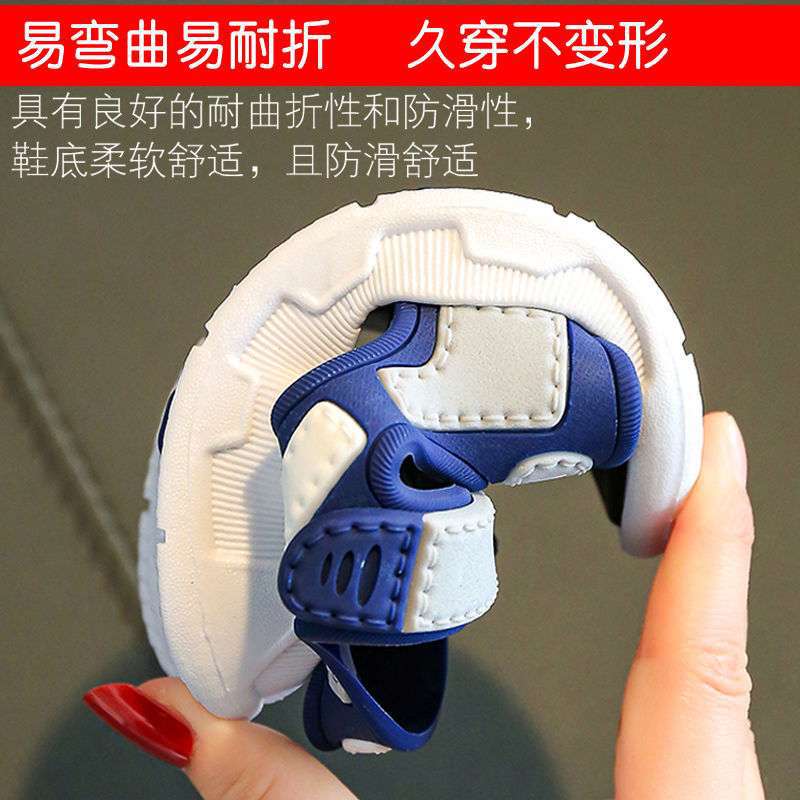 Children's boys' sandals 2025 new summer soft-soled non-slip middle-aged and older boys' students' babies' children's beach shoes