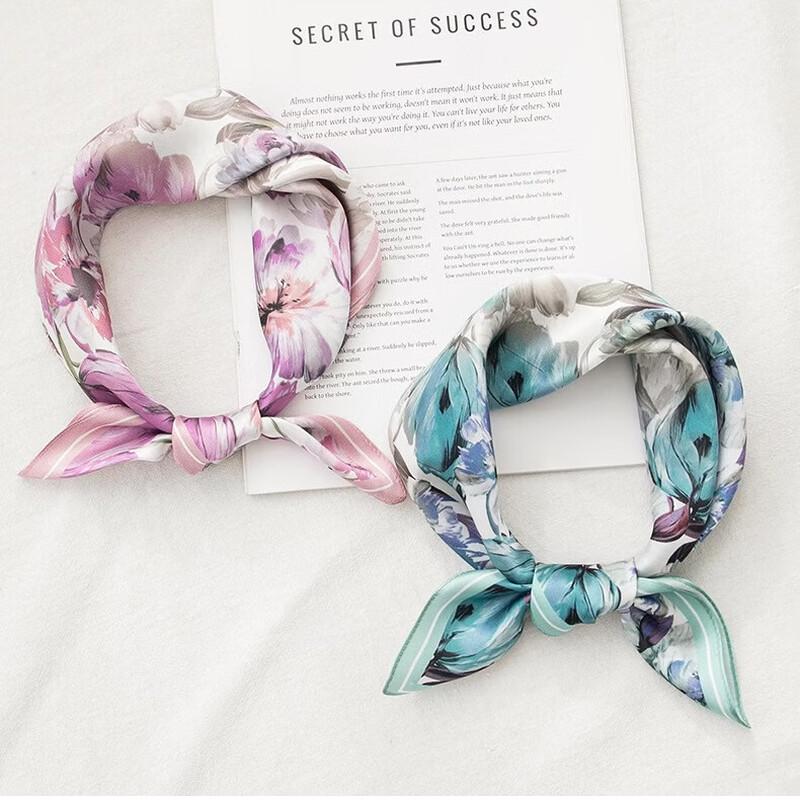 DayApril Women s Mulberry Silk Square Scarf