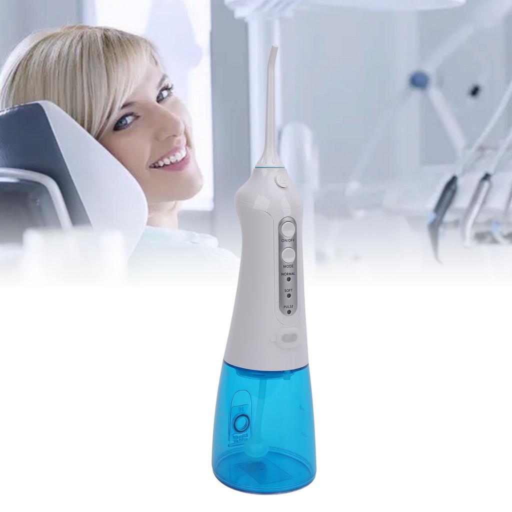 300ml Tank Portable Oral Irrigator IPX7 Water Resistant 3 Modes Cordless Water Teeth Cleaner for Hom